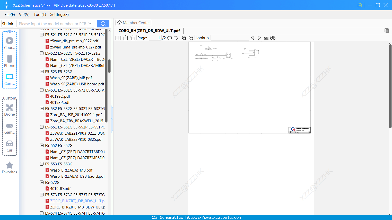 Laptop ACER ZORO_BH(ZRT)_DB_BDW_ULT
